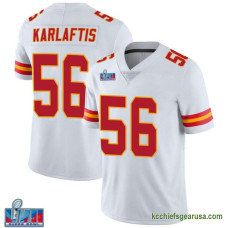 Youth Kansas City Chiefs George Karlaftis White Authentic Vapor Untouchable Super Bowl Lvii Patch Kcc216 Jersey C1843